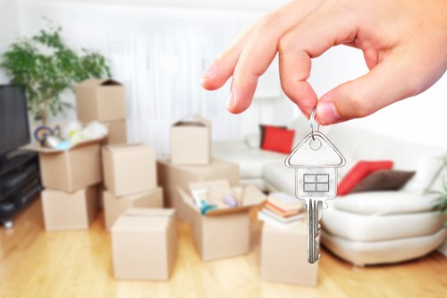 Moving team preparing a home relocation in Hounslow